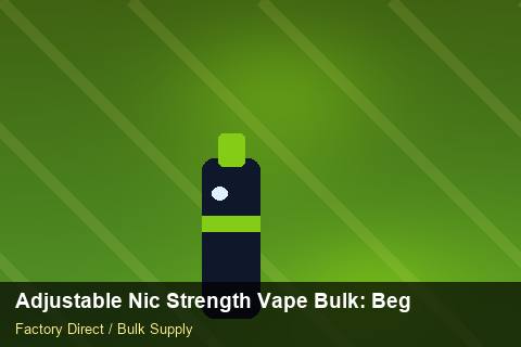 Adjustable Nic Strength Vape Bulk — Adjustable Nic Strength Vape Bulk: Beginner's Guide — Distributor Margins photo 1