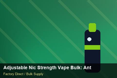 Adjustable Nic Strength Vape Bulk — Adjustable Nic Strength Vape Bulk: Anti-Counterfeit Measures — Distributor Margins photo 2