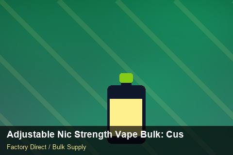 Adjustable Nic Strength Vape Bulk — Adjustable Nic Strength Vape Bulk: Customs Documentation — Wholesale Markups photo 2
