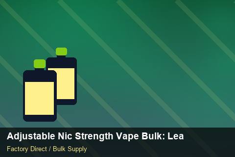 Adjustable Nic Strength Vape Bulk — Adjustable Nic Strength Vape Bulk: Lead Time & MOQ — Wholesale Markups photo 1