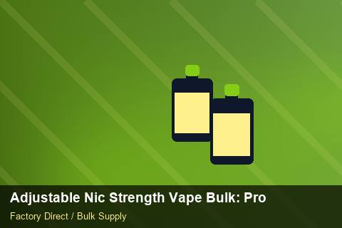 Adjustable Nic Strength Vape Bulk — Adjustable Nic Strength Vape Bulk: Procurement Strategy — Wholesale Markups photo 1