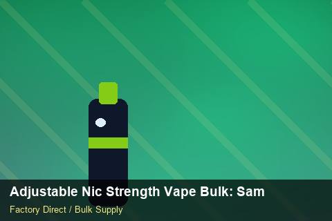 Adjustable Nic Strength Vape Bulk — Adjustable Nic Strength Vape Bulk: Sample Policy — Wholesale Markups photo 1
