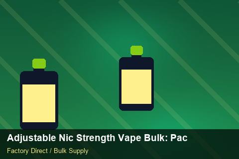 Adjustable Nic Strength Vape Bulk — Adjustable Nic Strength Vape Bulk: Packaging Standards — Wholesale Markups photo 1