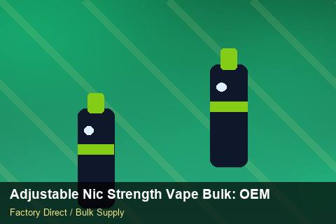 Adjustable Nic Strength Vape Bulk — Adjustable Nic Strength Vape Bulk: OEM & ODM Service — Wholesale Markups photo 2