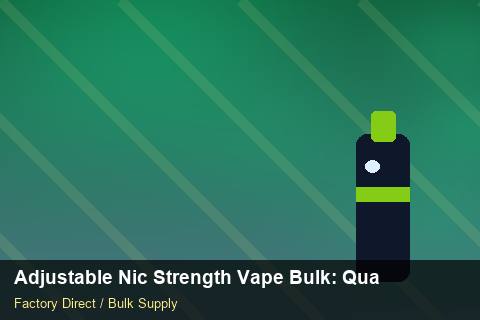 Adjustable Nic Strength Vape Bulk — Adjustable Nic Strength Vape Bulk: Quality Control Process — Wholesale Markups photo 1