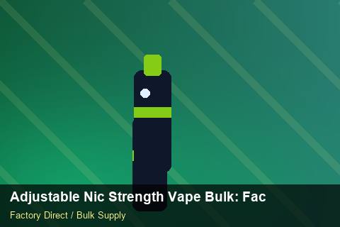Adjustable Nic Strength Vape Bulk — Adjustable Nic Strength Vape Bulk: Factory Audit Report — Wholesale Markups photo 2