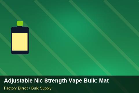 Adjustable Nic Strength Vape Bulk — Adjustable Nic Strength Vape Bulk: Material & Ingredients — Wholesale Markups photo 1