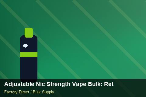 Adjustable Nic Strength Vape Bulk — Adjustable Nic Strength Vape Bulk: Returns & Warranty — Wholesale Markups photo 1