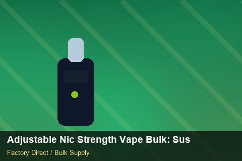 Adjustable Nic Strength Vape Bulk — Adjustable Nic Strength Vape Bulk: Sustainability — Wholesale Markups photo 2