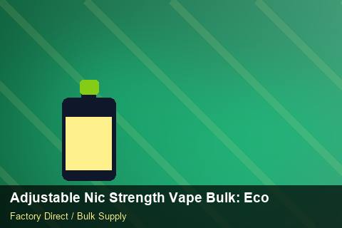 Adjustable Nic Strength Vape Bulk — Adjustable Nic Strength Vape Bulk: Eco-Friendly Materials — Wholesale Markups photo 1
