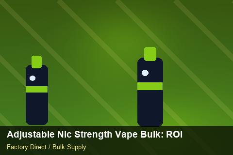 Adjustable Nic Strength Vape Bulk — Adjustable Nic Strength Vape Bulk: ROI Analysis — Wholesale Markups photo 1