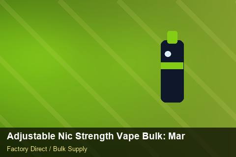 Adjustable Nic Strength Vape Bulk — Adjustable Nic Strength Vape Bulk: Market Comparison — Wholesale Markups photo 2