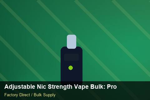 Adjustable Nic Strength Vape Bulk — Adjustable Nic Strength Vape Bulk: Product Launch Playbook — Wholesale Markups photo 1