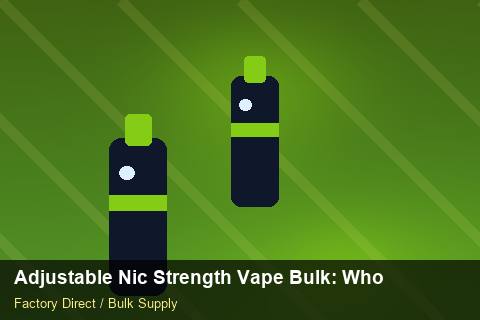 Adjustable Nic Strength Vape Bulk — Adjustable Nic Strength Vape Bulk: Wholesale Price — Cash Flow Planning photo 1