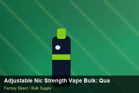 Adjustable Nic Strength Vape Bulk — Adjustable Nic Strength Vape Bulk: Quality Inspection Checklist — Cash Flow Planning photo 2