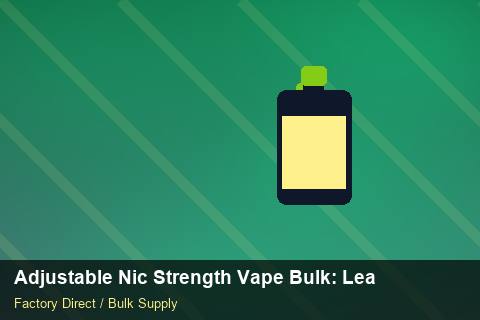 Adjustable Nic Strength Vape Bulk — Adjustable Nic Strength Vape Bulk: Lead Time & MOQ — Cash Flow Planning photo 1