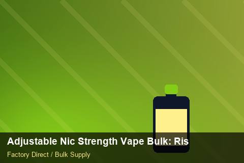 Adjustable Nic Strength Vape Bulk — Adjustable Nic Strength Vape Bulk: Risk Management — Cash Flow Planning photo 2