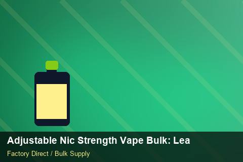 Adjustable Nic Strength Vape Bulk — Adjustable Nic Strength Vape Bulk: Lead Time & MOQ — Inventory Turns photo 1