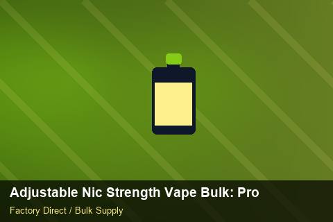 Adjustable Nic Strength Vape Bulk — Adjustable Nic Strength Vape Bulk: Procurement Strategy — Inventory Turns photo 1