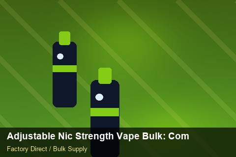 Adjustable Nic Strength Vape Bulk — Adjustable Nic Strength Vape Bulk: Compliance Standards — Inventory Turns photo 1