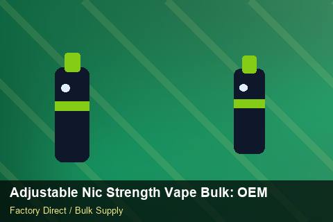 Adjustable Nic Strength Vape Bulk — Adjustable Nic Strength Vape Bulk: OEM & ODM Service — Inventory Turns photo 2