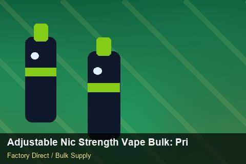 Adjustable Nic Strength Vape Bulk — Adjustable Nic Strength Vape Bulk: Private Label Options — Inventory Turns photo 1