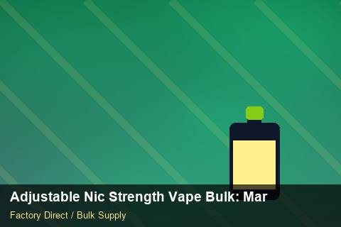 Adjustable Nic Strength Vape Bulk — Adjustable Nic Strength Vape Bulk: Market Trends 2026 — Inventory Turns photo 1