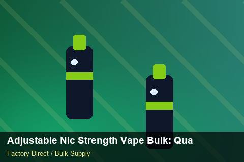 Adjustable Nic Strength Vape Bulk — Adjustable Nic Strength Vape Bulk: Quality Control Process — Inventory Turns photo 1