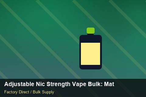 Adjustable Nic Strength Vape Bulk — Adjustable Nic Strength Vape Bulk: Material & Ingredients — Inventory Turns photo 1