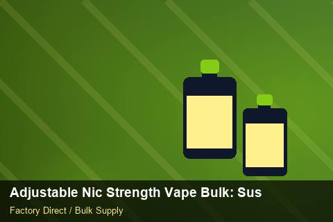 Adjustable Nic Strength Vape Bulk — Adjustable Nic Strength Vape Bulk: Sustainability — Inventory Turns photo 1