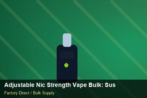 Adjustable Nic Strength Vape Bulk — Adjustable Nic Strength Vape Bulk: Sustainability — Inventory Turns photo 2