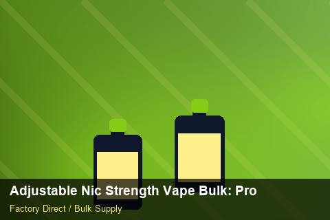 Adjustable Nic Strength Vape Bulk — Adjustable Nic Strength Vape Bulk: Procurement Checklist — Inventory Turns photo 1