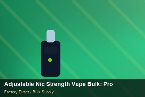 Adjustable Nic Strength Vape Bulk — Adjustable Nic Strength Vape Bulk: Procurement Checklist — Inventory Turns photo 2