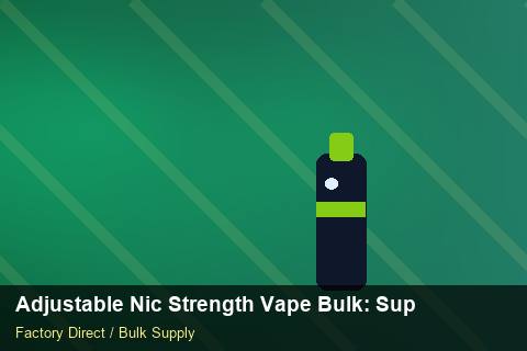 Adjustable Nic Strength Vape Bulk — Adjustable Nic Strength Vape Bulk: Supplier Vetting — Inventory Turns photo 1