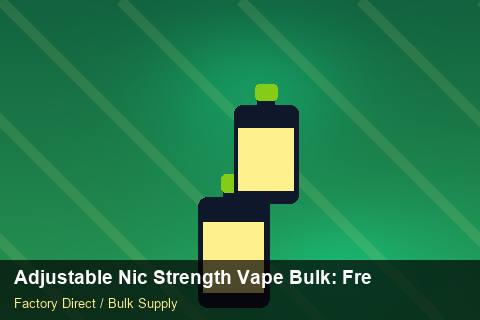 Adjustable Nic Strength Vape Bulk — Adjustable Nic Strength Vape Bulk: Freight Insurance — Inventory Turns photo 1