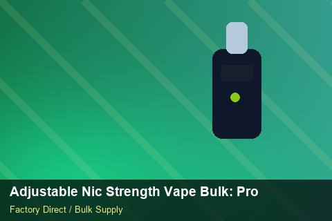 Adjustable Nic Strength Vape Bulk — Adjustable Nic Strength Vape Bulk: Product Launch Playbook — Inventory Turns photo 1