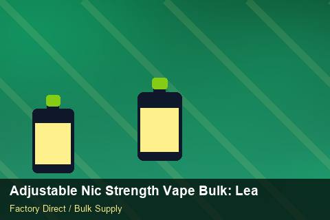 Adjustable Nic Strength Vape Bulk — Adjustable Nic Strength Vape Bulk: Lead Time & MOQ — Reorder Points photo 1