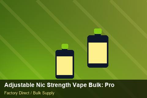Adjustable Nic Strength Vape Bulk — Adjustable Nic Strength Vape Bulk: Procurement Strategy — Reorder Points photo 1