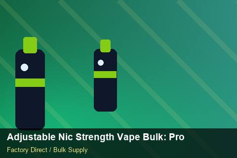 Adjustable Nic Strength Vape Bulk — Adjustable Nic Strength Vape Bulk: Procurement Strategy — Reorder Points photo 2