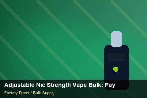 Adjustable Nic Strength Vape Bulk — Adjustable Nic Strength Vape Bulk: Payment Terms — Reorder Points photo 2