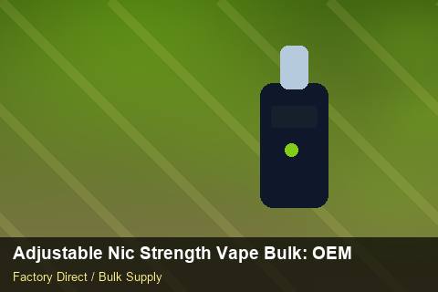 Adjustable Nic Strength Vape Bulk — Adjustable Nic Strength Vape Bulk: OEM & ODM Service — Reorder Points photo 1