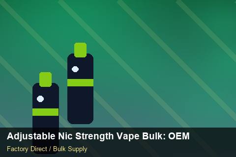 Adjustable Nic Strength Vape Bulk — Adjustable Nic Strength Vape Bulk: OEM & ODM Service — Reorder Points photo 2