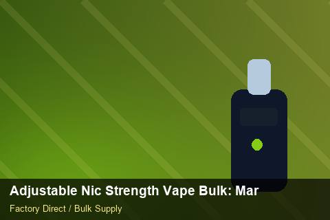 Adjustable Nic Strength Vape Bulk — Adjustable Nic Strength Vape Bulk: Market Trends 2026 — Reorder Points photo 2