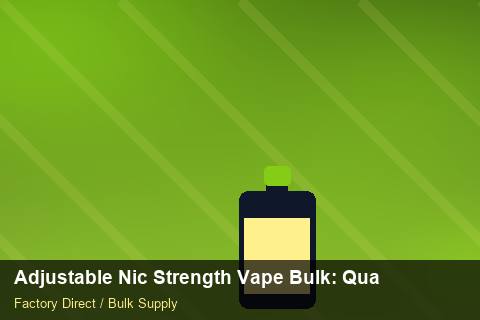Adjustable Nic Strength Vape Bulk — Adjustable Nic Strength Vape Bulk: Quality Control Process — Reorder Points photo 2
