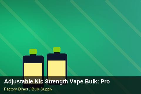 Adjustable Nic Strength Vape Bulk — Adjustable Nic Strength Vape Bulk: Production Capacity — Reorder Points photo 1