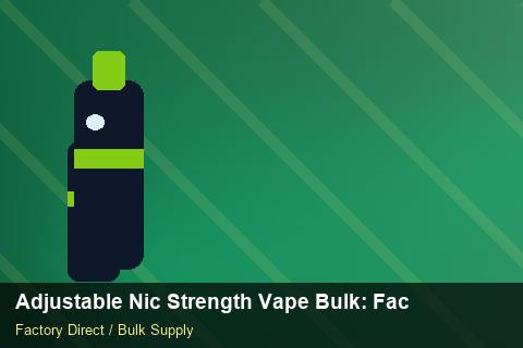Adjustable Nic Strength Vape Bulk — Adjustable Nic Strength Vape Bulk: Factory Audit Report — Reorder Points photo 2