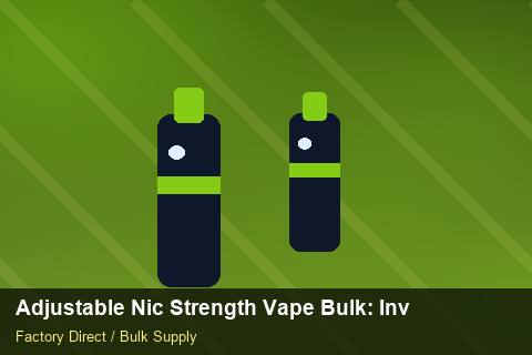 Adjustable Nic Strength Vape Bulk — Adjustable Nic Strength Vape Bulk: Inventory Management — Reorder Points photo 1