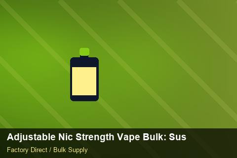 Adjustable Nic Strength Vape Bulk — Adjustable Nic Strength Vape Bulk: Sustainability — Reorder Points photo 1