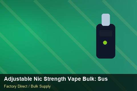 Adjustable Nic Strength Vape Bulk — Adjustable Nic Strength Vape Bulk: Sustainability — Reorder Points photo 2