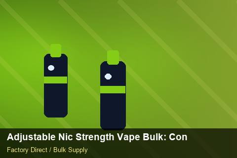 Adjustable Nic Strength Vape Bulk — Adjustable Nic Strength Vape Bulk: Contract Essentials — Reorder Points photo 1